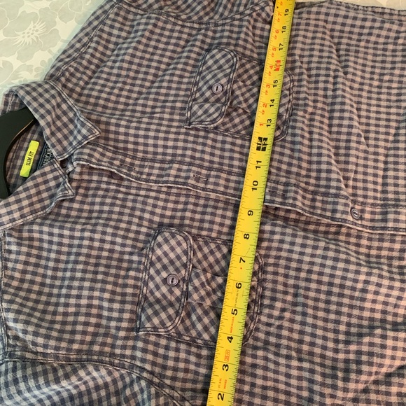 Blue and Gray checkered collared shirt - Picture 4 of 4